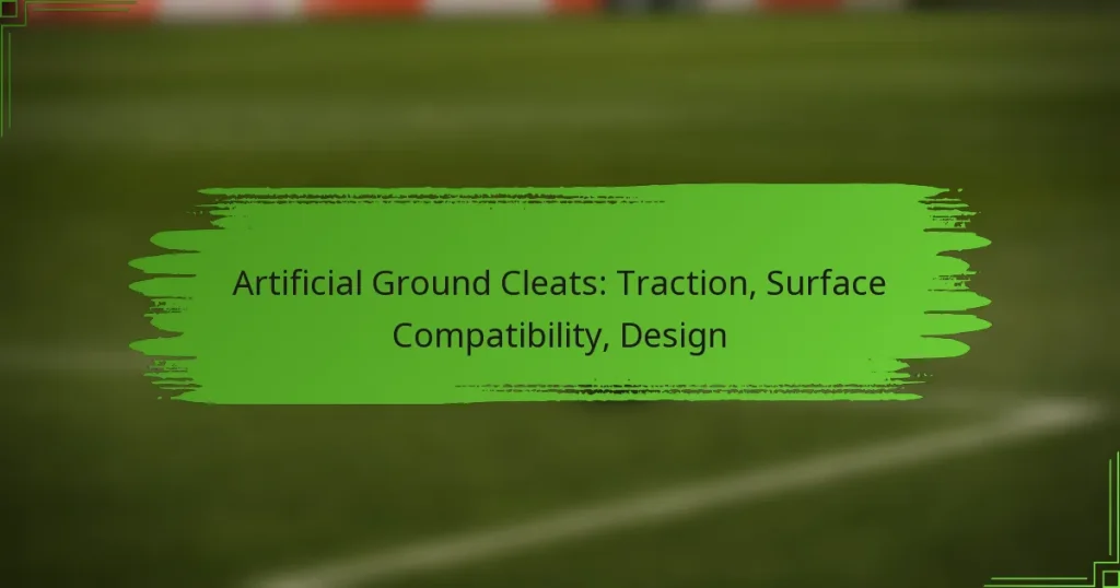 Artificial Ground Cleats: Traction, Surface Compatibility, Design