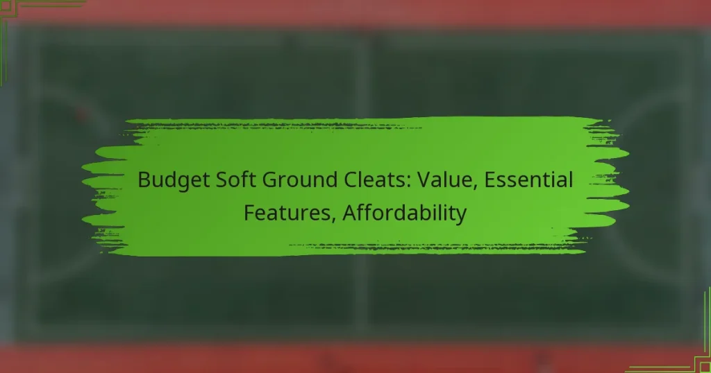 Budget Soft Ground Cleats: Value, Essential Features, Affordability