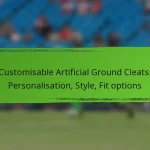 Customisable Artificial Ground Cleats: Personalisation, Style, Fit options