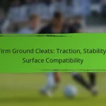 Firm Ground Cleats: Traction, Stability, Surface Compatibility