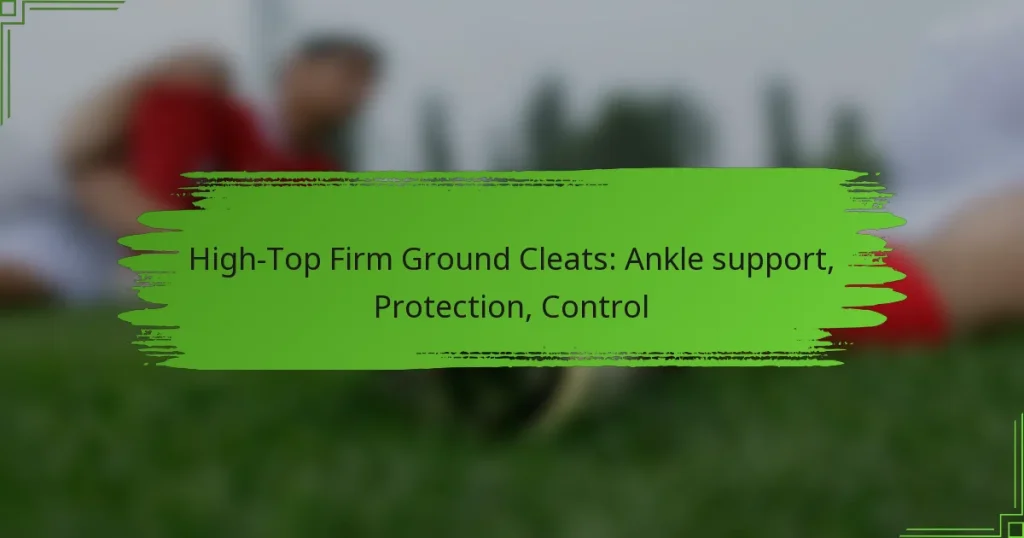 High-Top Firm Ground Cleats: Ankle support, Protection, Control