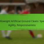 Lightweight Artificial Ground Cleats: Speed, Agility, Responsiveness