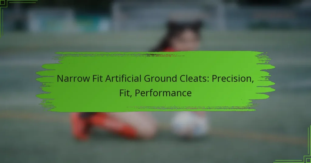 Narrow Fit Artificial Ground Cleats: Precision, Fit, Performance
