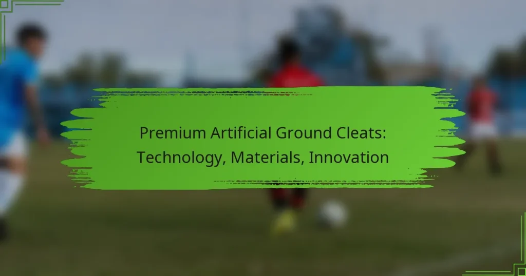 Premium Artificial Ground Cleats: Technology, Materials, Innovation