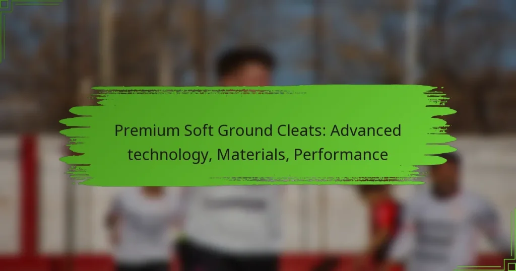 Premium Soft Ground Cleats: Advanced technology, Materials, Performance