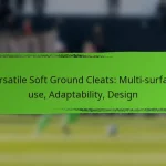 Versatile Soft Ground Cleats: Multi-surface use, Adaptability, Design