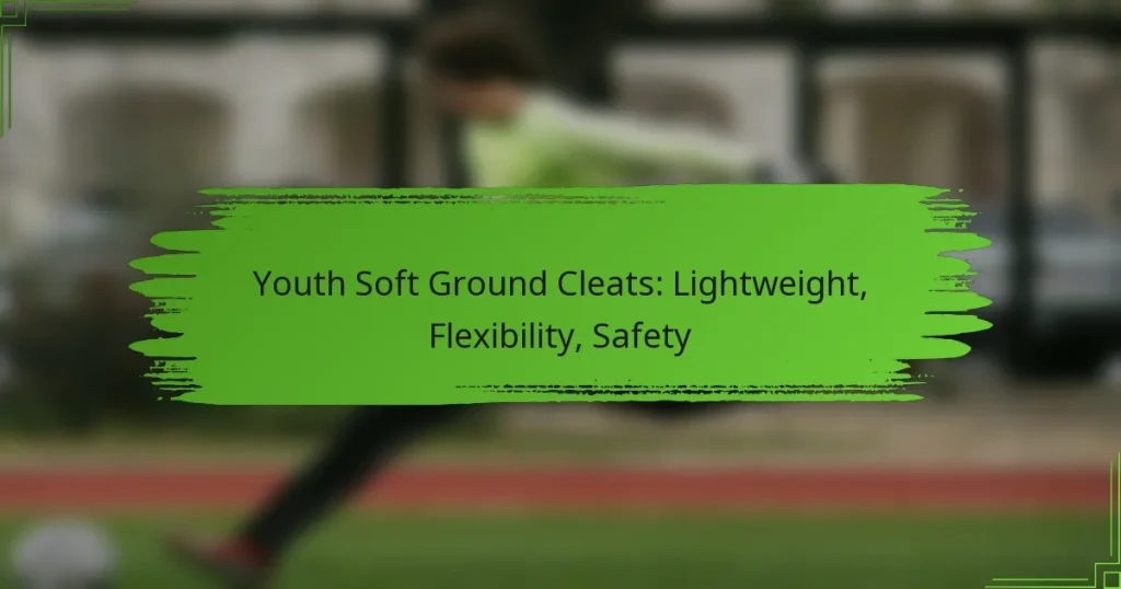 Youth Soft Ground Cleats: Lightweight, Flexibility, Safety